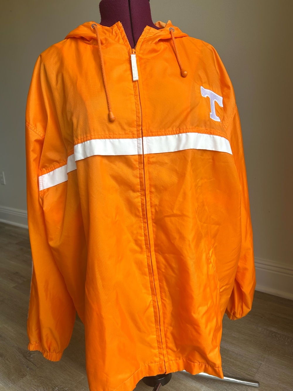 Men’s Tennessee Volunteers Vols XL Windbreaker Jacket SEC Orange White NCAA